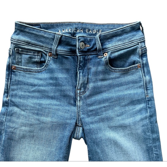 American Eagle Next Level Stretch Kickboot Jeans Womens Size 0 - Picture 3 of 8